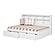 Full Bookcase Day Bed In White w/Dual Under Bed Drawers by Donco