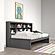 Twin Bookcase Day Bed In Dark Grey by Donco