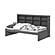 Twin Bookcase Day Bed In Dark Grey by Donco