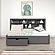 Twin Bookcase Day Bed In Dark Grey w/Dual Under Bed Drawers by Donco