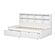 Twin Bookcase Day Bed In White w/Dual Under Bed Drawers by Donco