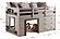 Twin Sweet Dreams Low Loft White/Grey by Donco