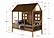 Twin Front Porch Low Loft In Rustic Driftwood Finish w/Twin Trundle Bed by Donco