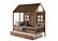 Twin Front Porch Low Loft In Rustic Driftwood Finish w/Twin Trundle Bed by Donco