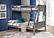 Twin/Full Louver Bunkbed Antique Grey by Donco