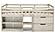 Twin Low Loft Rustic Light Grey by Donco