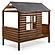 Twin Log Cabin Low Loft Rustic Walnut by Donco