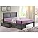 Full Louver Bed With Under Bed Drawers Antique Grey by Donco