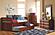 Twin Mission Rake Bed With 3 Drawer Storage And Twin Trundle Bed In Merlot Finish by Donco