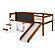 Twin Art Play Junior Low Loft With Toy Boxes In Espresso Finish by Donco