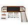 Twin Art Play Junior Low Loft With Toy Boxes In Espresso Finish by Donco