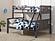 Twin/Full Princeton Bunk Slate Grey by Donco