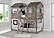 T/T Tower Bunkbed Rustic Dirty White by Donco