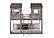 T/T Tower Bunkbed Rustic Dirty White by Donco