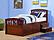 Twin 6 Drawer Captains Bed Cappuccino by Donco