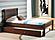 Full Contempo Bed Cappuccino by Donco