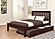 Full Contempo Bed With Trundle Bed Dark Cappuccino Finish by Donco