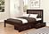 Full Contempo Bed With Dual Under Bed Drawers Dark Cappuccino Finish by Donco