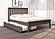 Full Contempo Bed With Trundle Bed In Dark Grey Finish by Donco