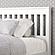 Full Contempo Bed With Dual Under Bed Drawers White Finish by Donco