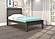 Twin Contempo Bed Dark Grey by Donco