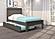 Twin Contempo Bed With Trundle Bed In Dark Grey Finish by Donco
