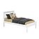 Twin Contempo Bed White by Donco