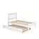 Twin Contempo Bed With Twin Trundle Bed White Finish by Donco