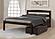 Full Econo Bed With Dual Under Bed Drawers Dark Cappuccino Finish by Donco