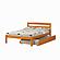 Full Econo Bed With Trundle Bed Honey Finish by Donco