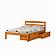 Full Econo Bed With Dual Under Bed Drawers Honey Finish by Donco