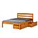 Full Econo Bed With Dual Under Bed Drawers Honey Finish by Donco