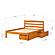 Full Econo Bed With Dual Under Bed Drawers Honey Finish by Donco