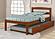 Twin Econo Bed With Trundle Bed Light Espresso by Donco