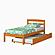 Twin Econo Bed With Trundle Bed Honey Finish by Donco