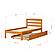 Twin Econo Bed With Trundle Bed Honey Finish by Donco