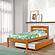 Twin Econo Bed With Trundle Bed Honey Finish by Donco