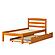 Twin Econo Bed With Trundle Bed Honey Finish by Donco