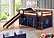 Tent Bed Espresso w/Blue Tent Kit by Donco