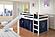 Tent Bed White w/Blue Tent Kit by Donco