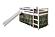 Tent Bed White w/Camo Tent Kit by Donco