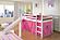 Tent Bed White w/Pink Tent Kit by Donco