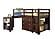 Low Loft Bed Cappuccino by Donco