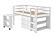 Low Loft Bed White by Donco