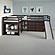Donco 760 Double Twin L-loft Set-a In Dark Cappuccino Finish w/Casegoods by Donco