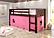 Circles Low Loft Cappuccino w/Pink Tent Kit by Donco