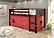 Circles Low Loft Cappuccino w/Red Tent Kit by Donco