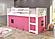 Circles Low Loft White w/Pink Tent Kit by Donco