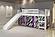 Twin Circles Low Loft w/Slide & Zebro Tent Kit In White Finish by Donco