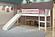 Twin Circles Low Loft w/Slide In White Finish by Donco